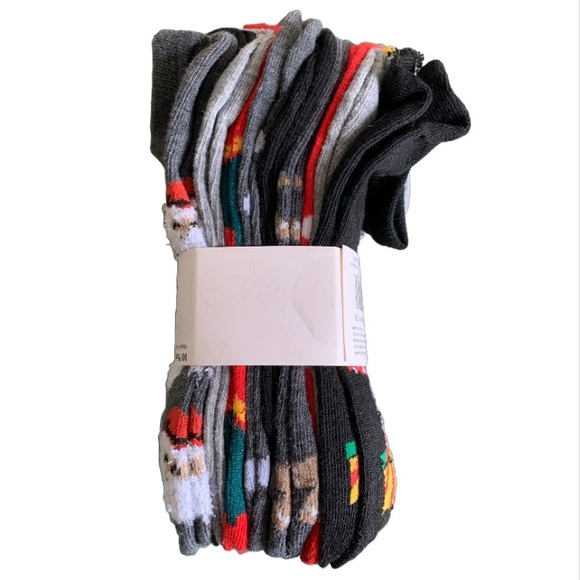 NWT MISTLE TOES Women’s 10-Pack No Show Christmas Holiday Novelty Socks - Picture 3 of 5